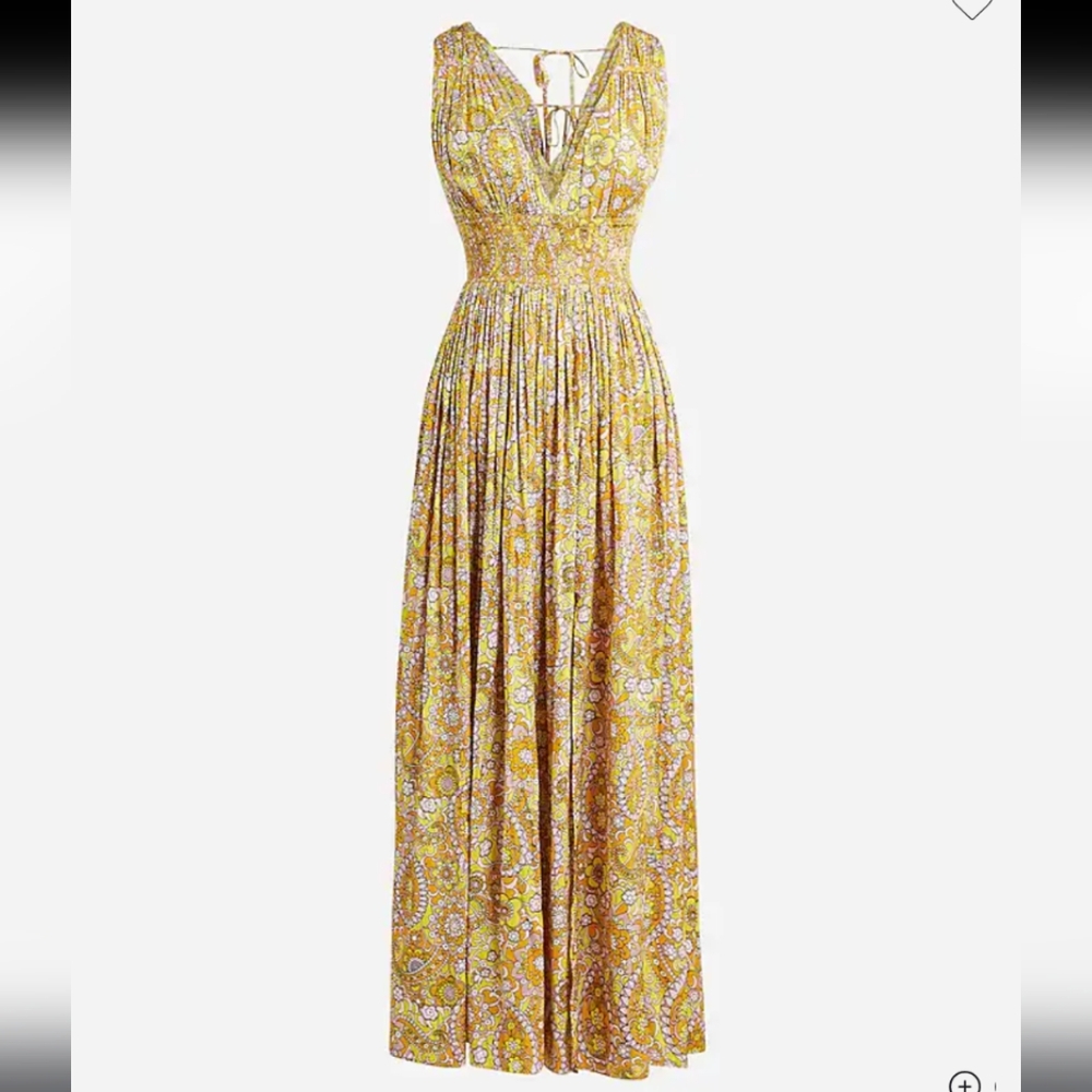 J. Crew Yellow Floral Maxi Dress - Picture 2 of 16